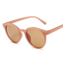 PL-H007 Korean INS Hot Fashion Bulat Mata Kucing Kacamata Hitam Wanita/Pria Sunglasses MK01