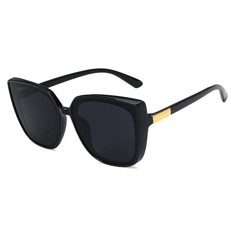 PL-H011 Kacamata INS Fashion Oversized Square Kacamata Hitam Wanita/Pria