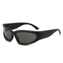 [10609] PL-H019 Kacamata Steampunk Hitam Bersepeda Cyberpunk Hip Hop Punk Gaya Retro Eropa Olahraga Wanita Dan Pria (PL-H019-Black Silver)