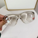 [10676] PL-WW011 Kacamata Hitam Kacamata Motor Pelindung Angin Korea Vintage Retro Fashion Import Wanita Pria Optik Sunglass (PL-WW011-Grey)