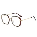 [10786] M-ARPT011 Kacamata lensa photocromic anti radiasi wanita kacamata bingkai Kotak Titanium Anti UV 2 In 1 fotocromic (M-ARPT011-Black/Brown)