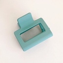 [10804] JR-A002 Jepitan Rambut Model Kotak 5Cm Polos Jedai Wanita Bahan Plastik Korean Hair Claw Clip Women Fashion Geometric (JR-A002-Tosca/Doff)