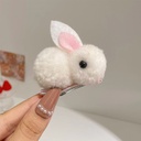 [10840] JR-A004 Jepit Rambut Kelinci Rabbit Hair Accessories - Jepit Rambut Versi Klip Untuk Anak Perempuan (JR-A004-White)