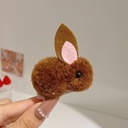[10844] JR-A004 Jepit Rambut Kelinci Rabbit Hair Accessories - Jepit Rambut Versi Klip Untuk Anak Perempuan (JR-A004-Brown)