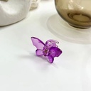 [10865] JR-A007 Jedai Rambut Motif Kupu-Kupu Kristal Butterfly Korean Jepit Hair Claw Transparant Aksesoris (JR-A007-Pink)