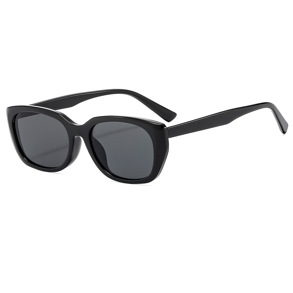 PL-H038 Kacamata Hitam Fashion Retro Uv Protection Sunglasses Gaya Casual Trendy