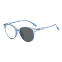 [10973] PL-ARPT006 Kacamata Photocromic Pria/Wanita Fashion Anti Radiasi Lensa Transparan Sunglasses (PL-ARPT006-Blue)