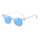 [10989] PL-WW020 Kacamata Wanita Pria Optik Anti Sunglass Dengan Fashion Sunglasses Kacamata Hitam Transparan Bening (PL-WW020-Clear/Blue)