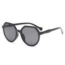 PL-H041 Kacamata Hitam Frame Hexagon Korean Retro Elegan Fashion