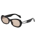 [11114] PL-H042 Kacamata Hitam Stylish Fashion Elegan Streetwear Kekinian Retro Chic Fashion Pria & Wanita (PL-H042-Black/Tea)