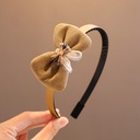 [11184] BD-A006 Bando Anak Perempuan Korea Karakter Motif Bunga Pita Beruang Kelinci Aksesoris Rambut Fashion (BD-A006-Plain Ribbon)