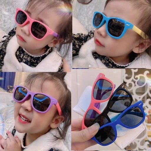 PL-H014A Kacamata Hitam Anak Fashion Anak Kacamata Hitam Unisex High Quality Import