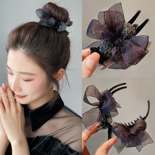JR-A008 Jepit Rambut Korea Pita Cepol Sanggul Jepit Udang Untuk Wanita Aksesoris Rambut Pita Ala Korea