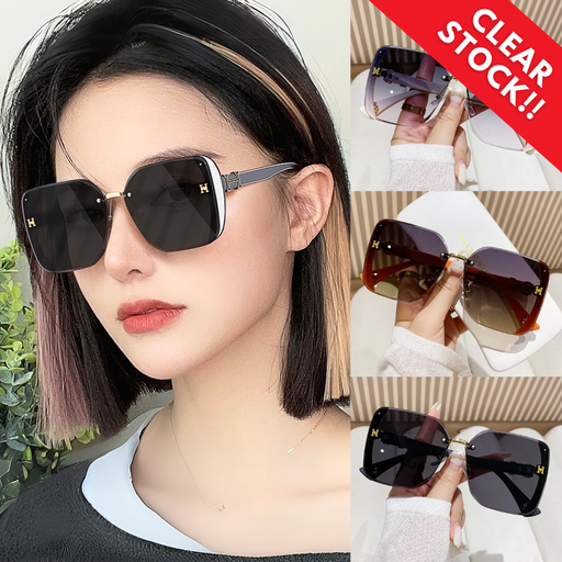 PL-MX008 Kacamata Hitam Titanium Kotak H Wanita Sunglasses New Arrival Import Kacamata Fashion